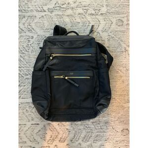 Tutilo New York Boost Black Nylon Leather Backpack